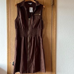 Brown Casual Sundress.  Cotton.  2X.  NWT